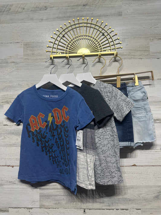 Size 4t Short Sleeve/Shorts Clothing Lot (5 Pieces) - Very Good Used Condition/NWT