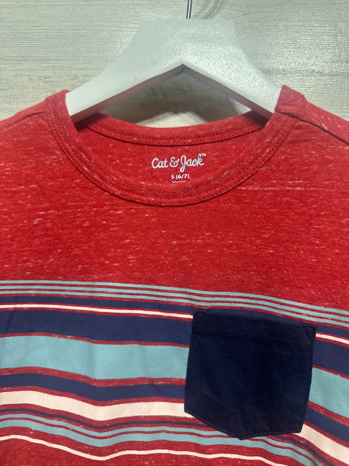 Boys Size 6-7 Small Cat and Jack Shirt Lot (2 pieces) - Very Good Used Condition