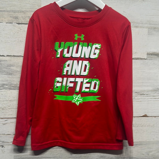 Boys Size 5 Under Armour Young and Gifted Drifit Shirt - Good Used Condition