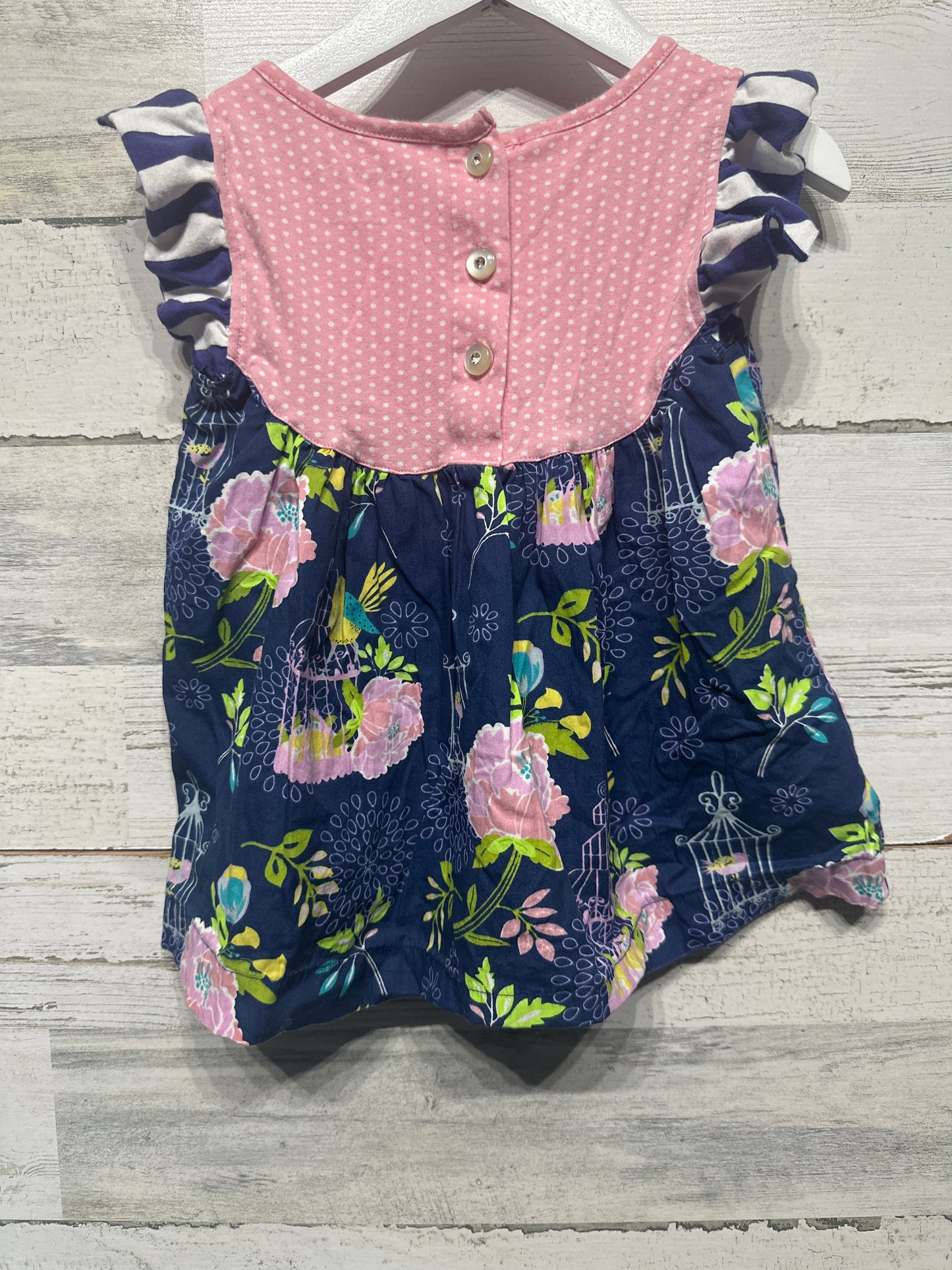 Girls Size 3t Mustard Pie Bird Tunic- Good Used Condition