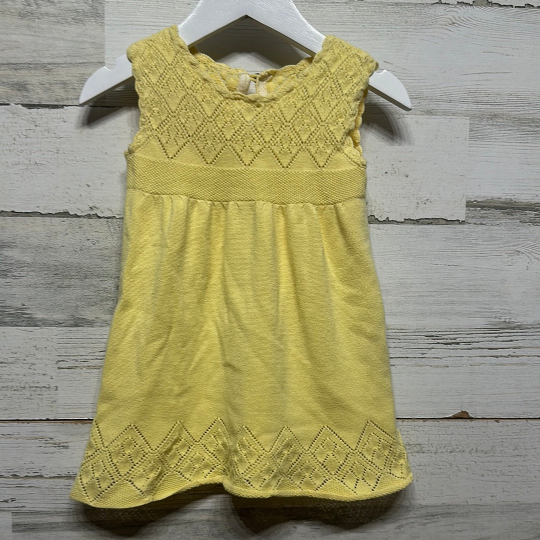 Girls Size 18m Yellow Dress - Good Used Condition