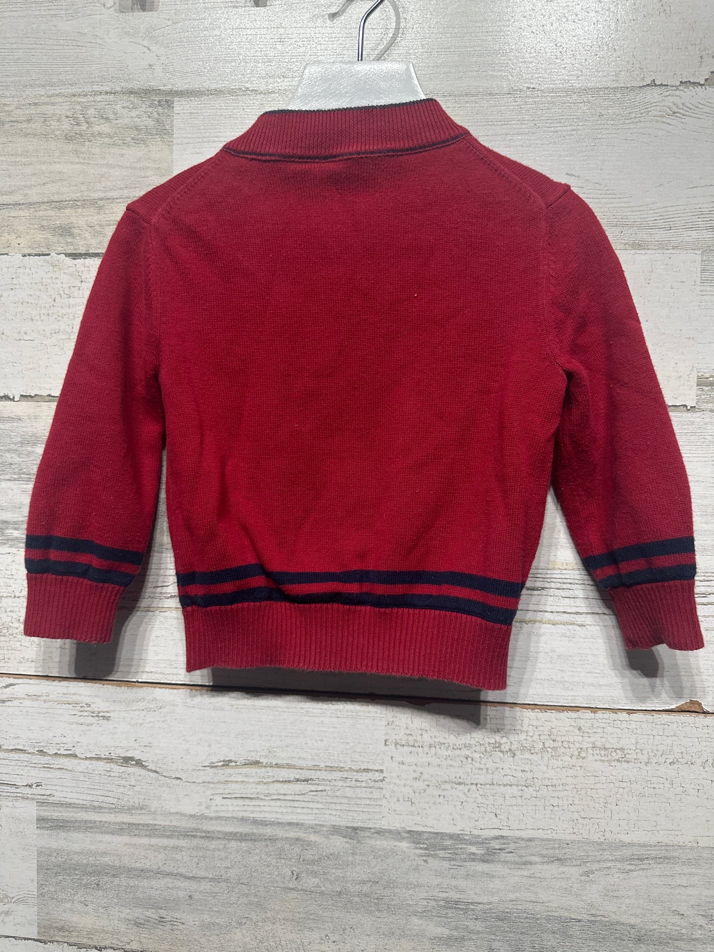 Boys Size 18m Ralph Lauren Polo 18m Reversible Zip Up Jacket (Red/Navy Blue) - Good Used Condition