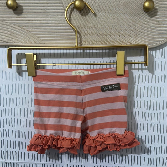 Girls Size 2 Matilda Jane striped shorties - good used condition