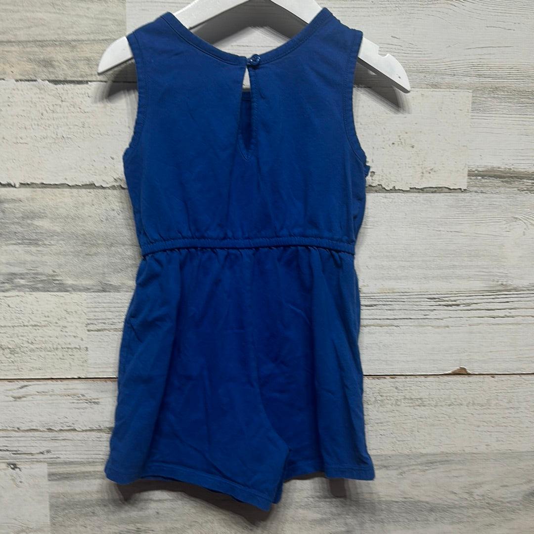 Girls Size 4t Old Navy Blue Romper  - Good Used Condition