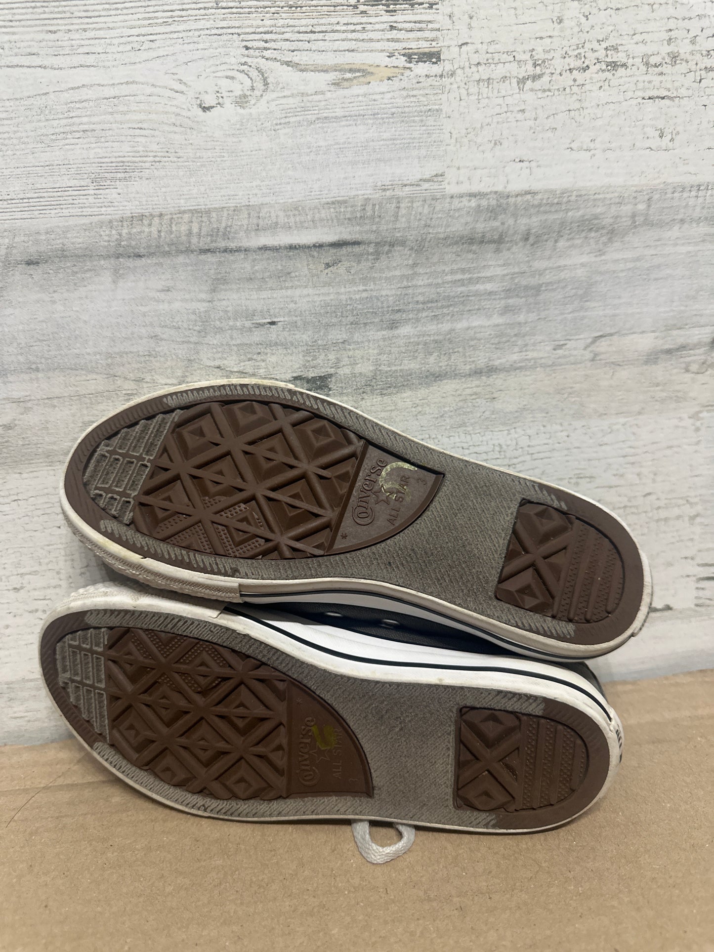 Size 3 (Youth) Converse Grey Shoes - Good Used Condition