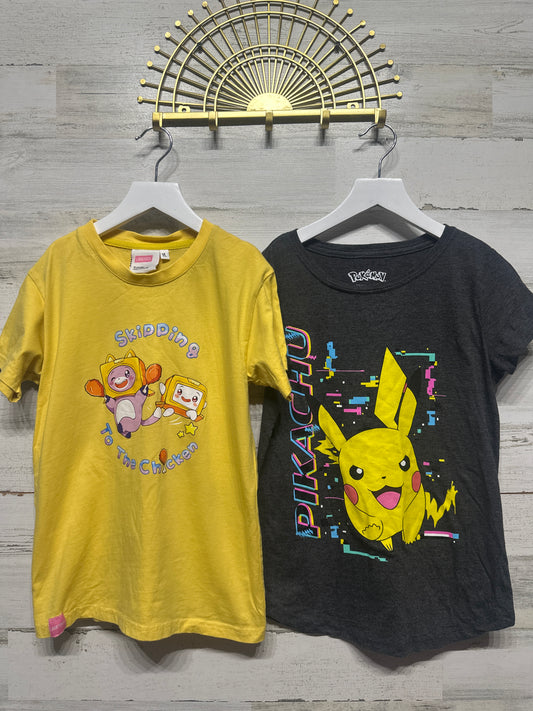 Size 10/12 Large / Pokemon and Lankybox T-Shirts - Very Good Used Condition