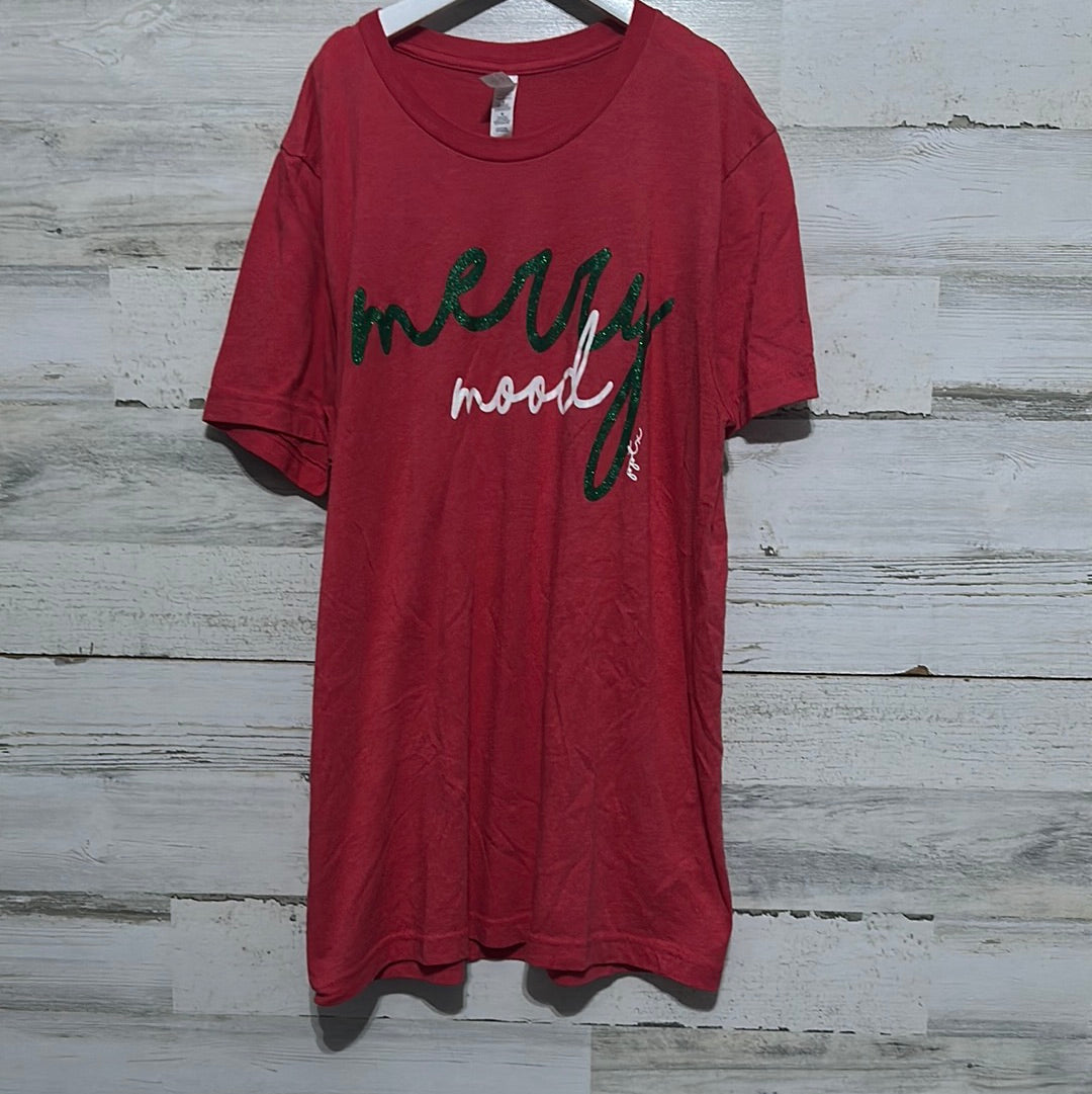 Women’s Size Medium Bella Canvas Merry Mood tee - good used condition
