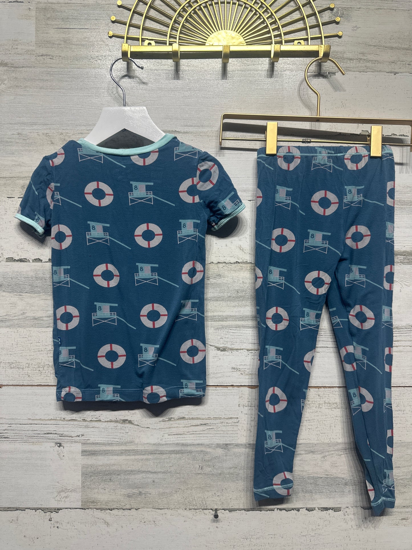 Size 4t Kickee Pants Bamboo Pajama Lot (4 Pieces) - Good Used Condition*
