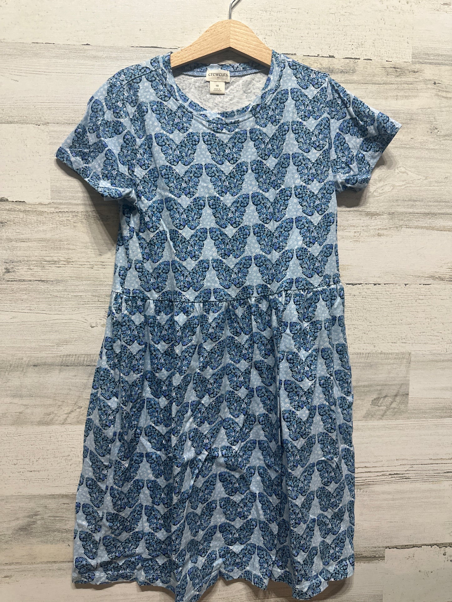 Girls Size 10 Crewcuts Butterfly Dress - Very Good Used Condition