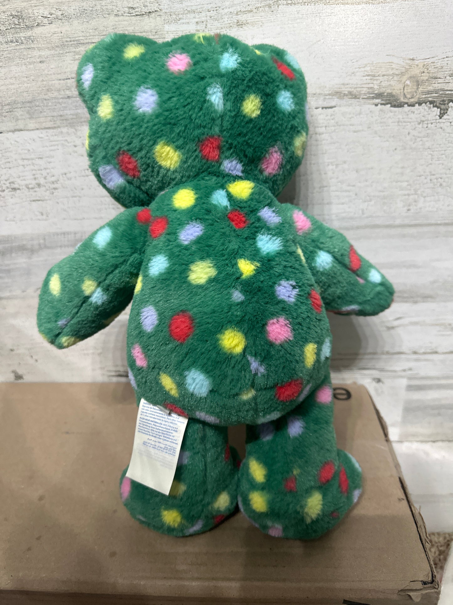 Build a Bear BAB Green Polka Dot Christmas Holiday Frog Jolly Jumps 2022 - Very Good Used Condition