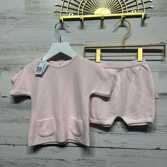 Girls Size 2t Feltman Brothers Light Pink Knit Two Piece Set - New With Tags