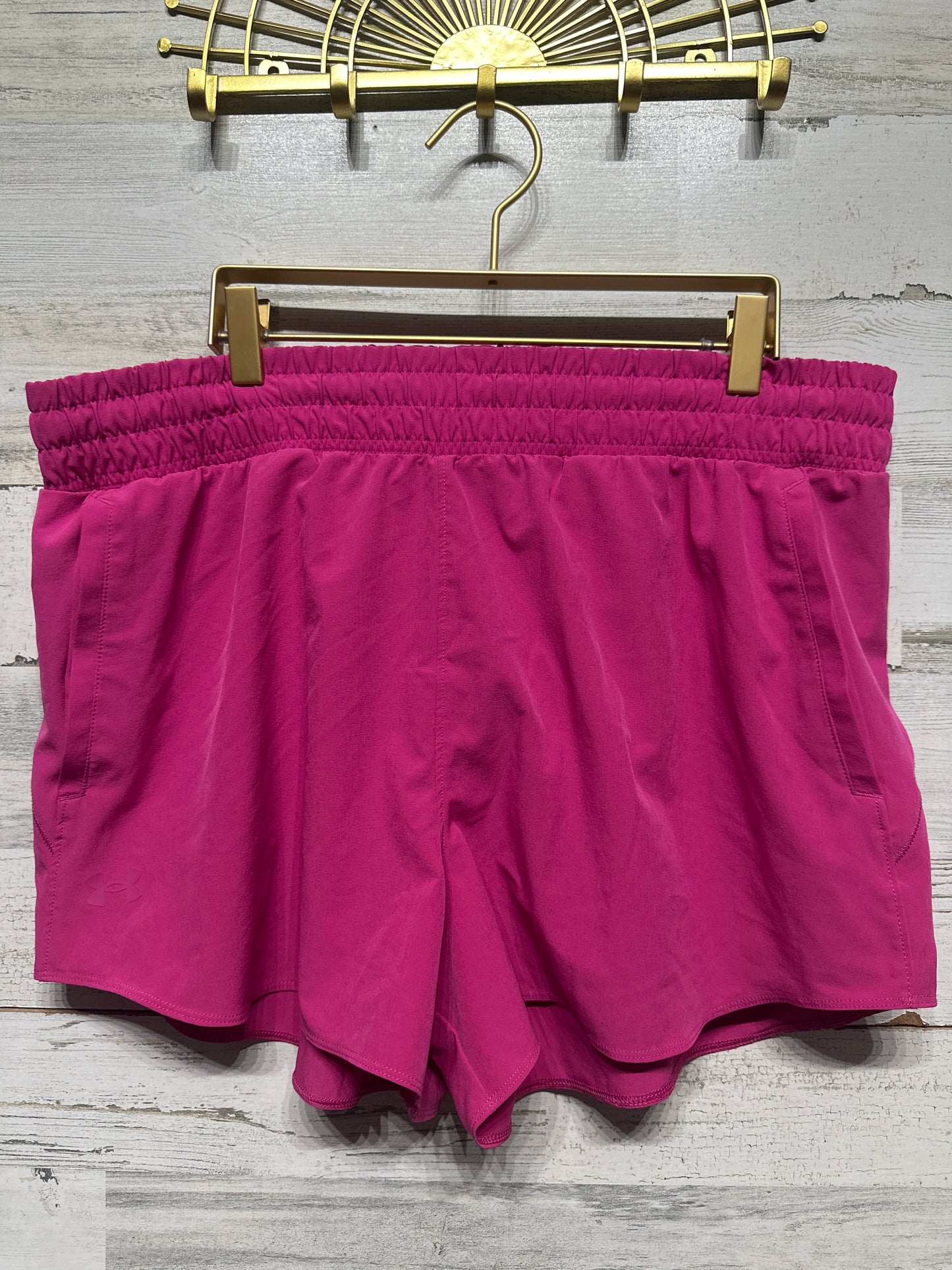 Women’s Size XL Under Armour Pink Athletic Shorts - Very Good Used Condition