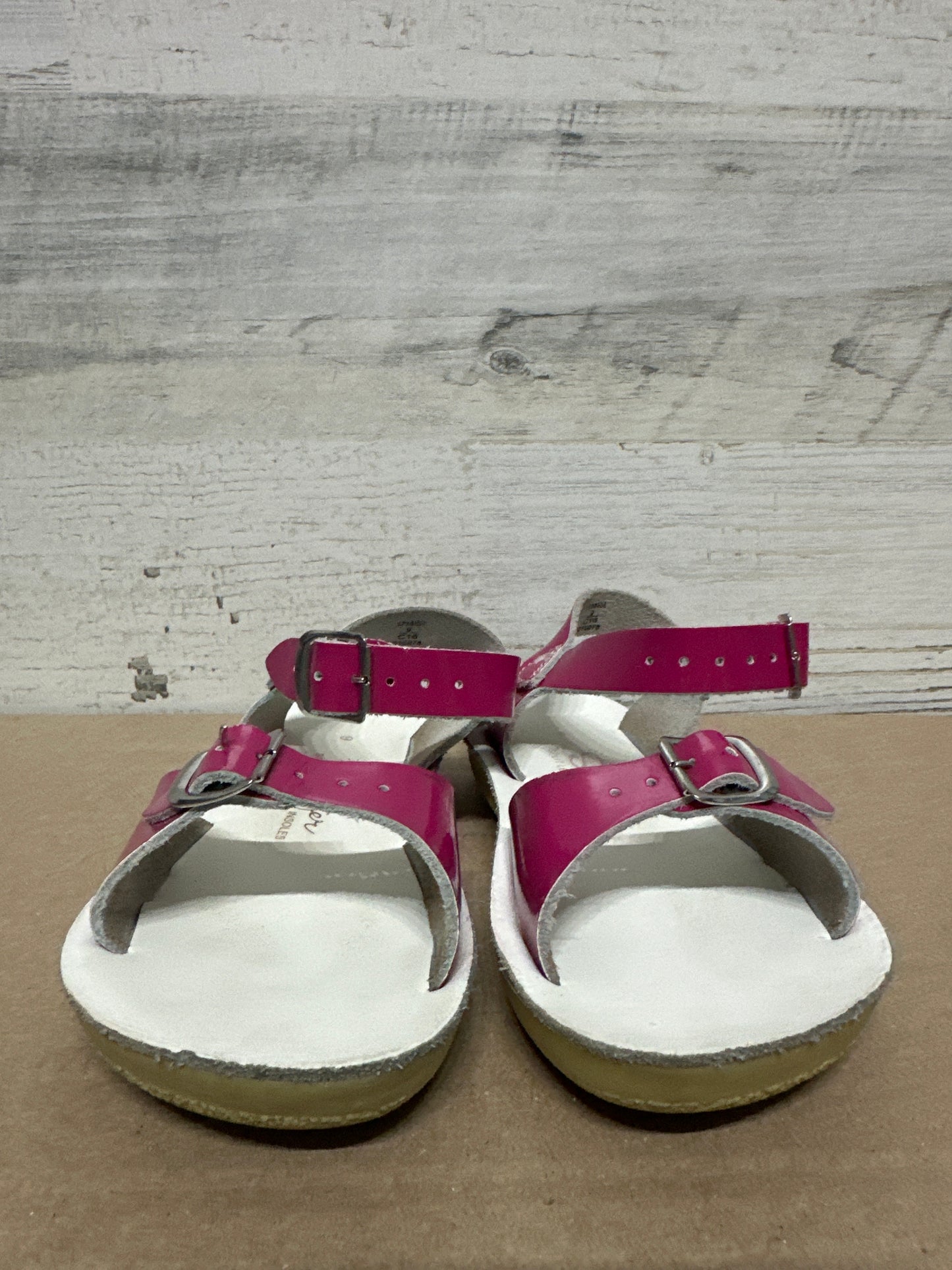 Girls Size 9 Toddler Sun San Surfers Sandals - Good Used Condition
