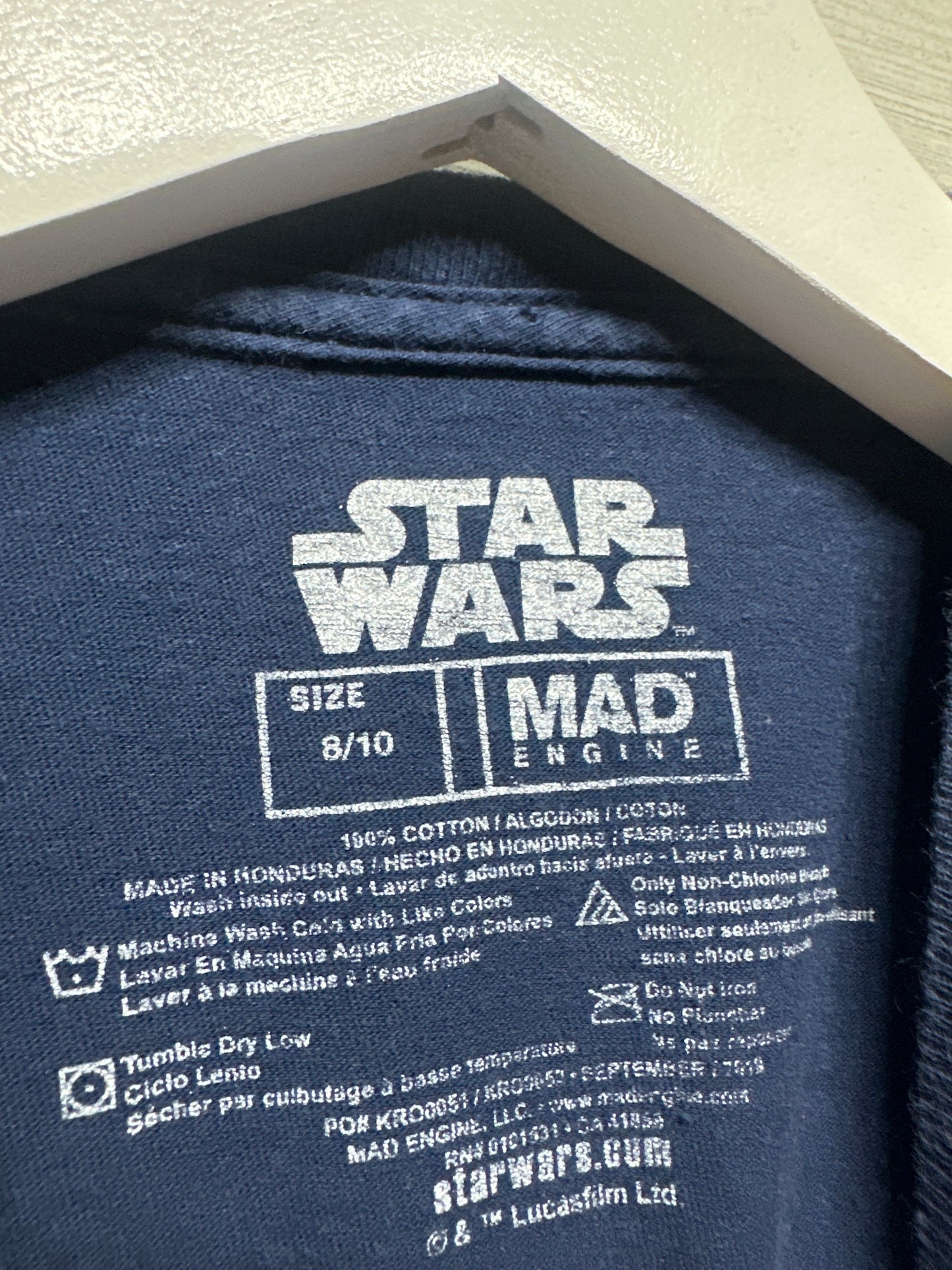 Boys Size 8-10 Medium Star Wars Shirt - Very Good Used Condition