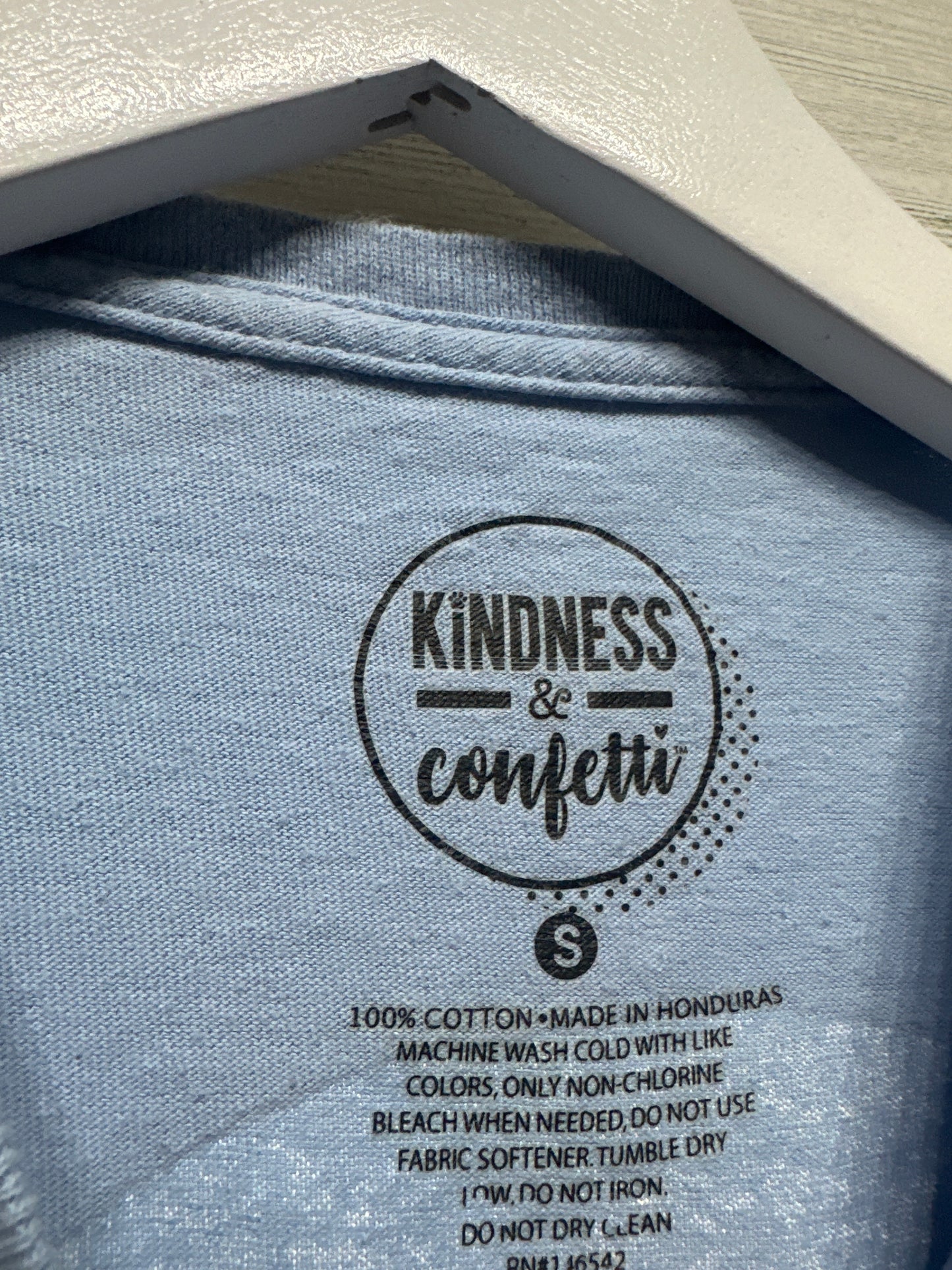 Women’s Size Small Kindness & Confetti Long Sleeve Shirt - Good Used Condition