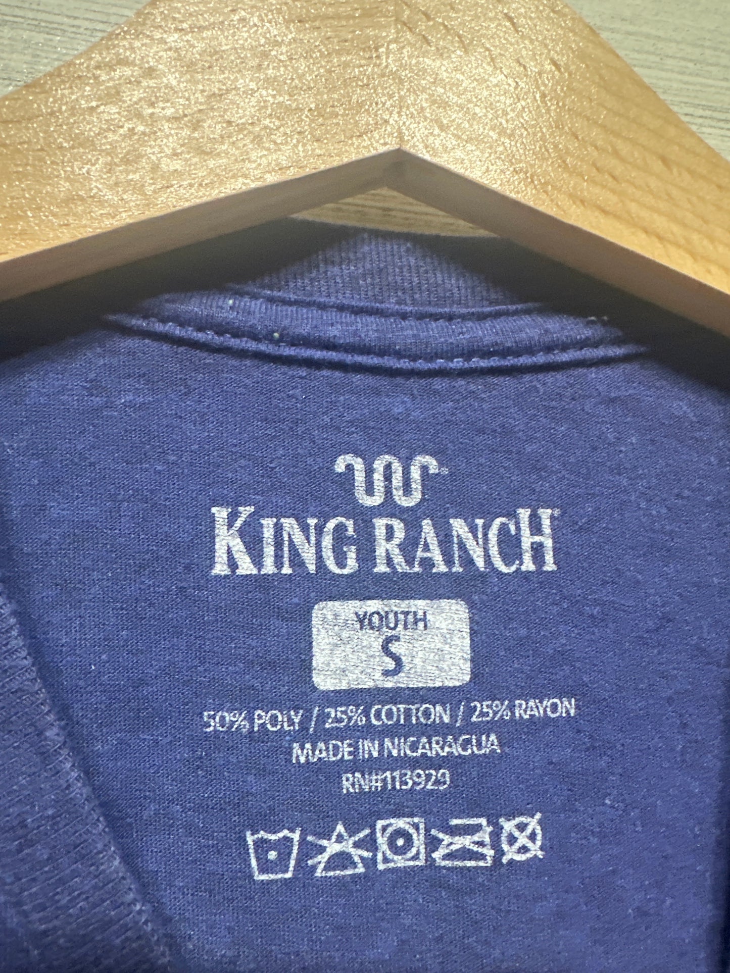 Boys Size Youth Small King Ranch Shirt - Very Good Used Condition