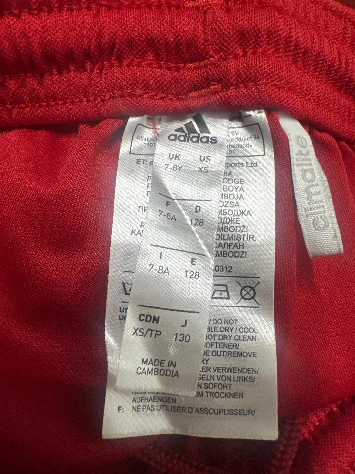 Boys Size XS Adidas Red Climalite Athletic Shorts - Good Used Condition
