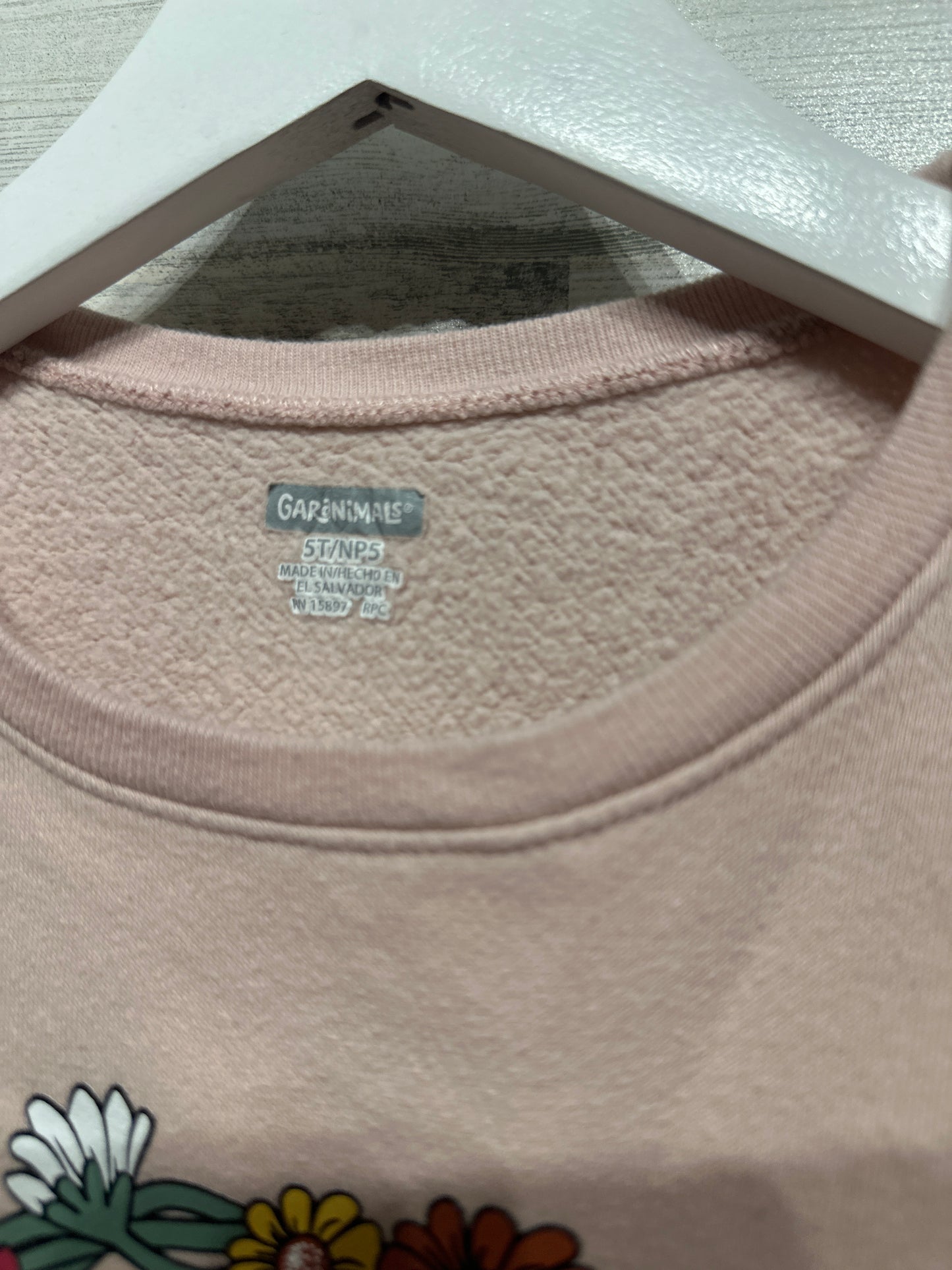 Girls Size 5t Garanimals Sweatshirt Lot (2 pieces) - Play Condition**