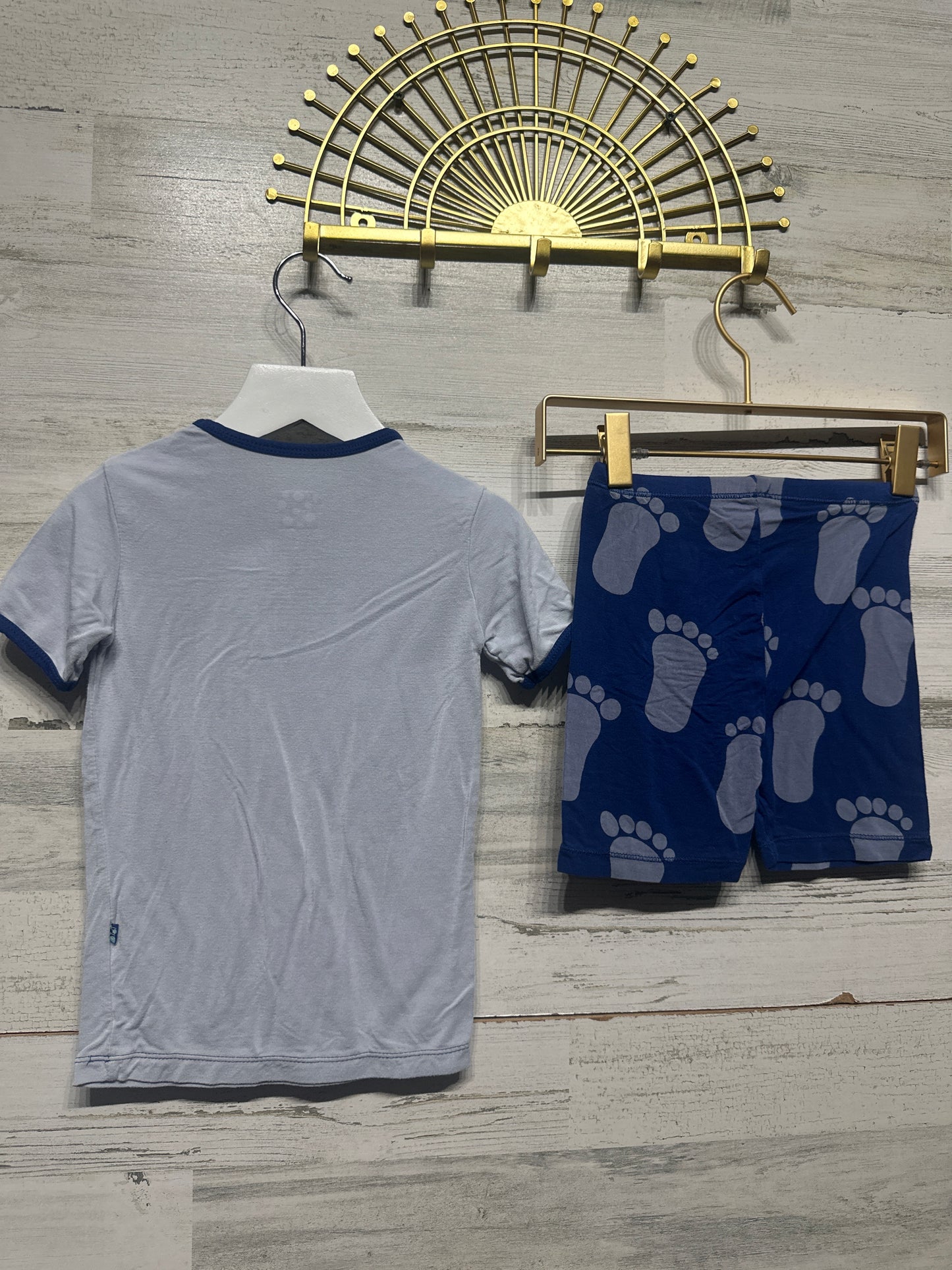 Size 5 Kickee Pants Bamboo Shorts Pajama Set - Good Used Condition*