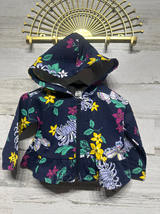 Size 6-9m Tea Blooms Baby Zip Up Hooded Jacket  - New With Tags