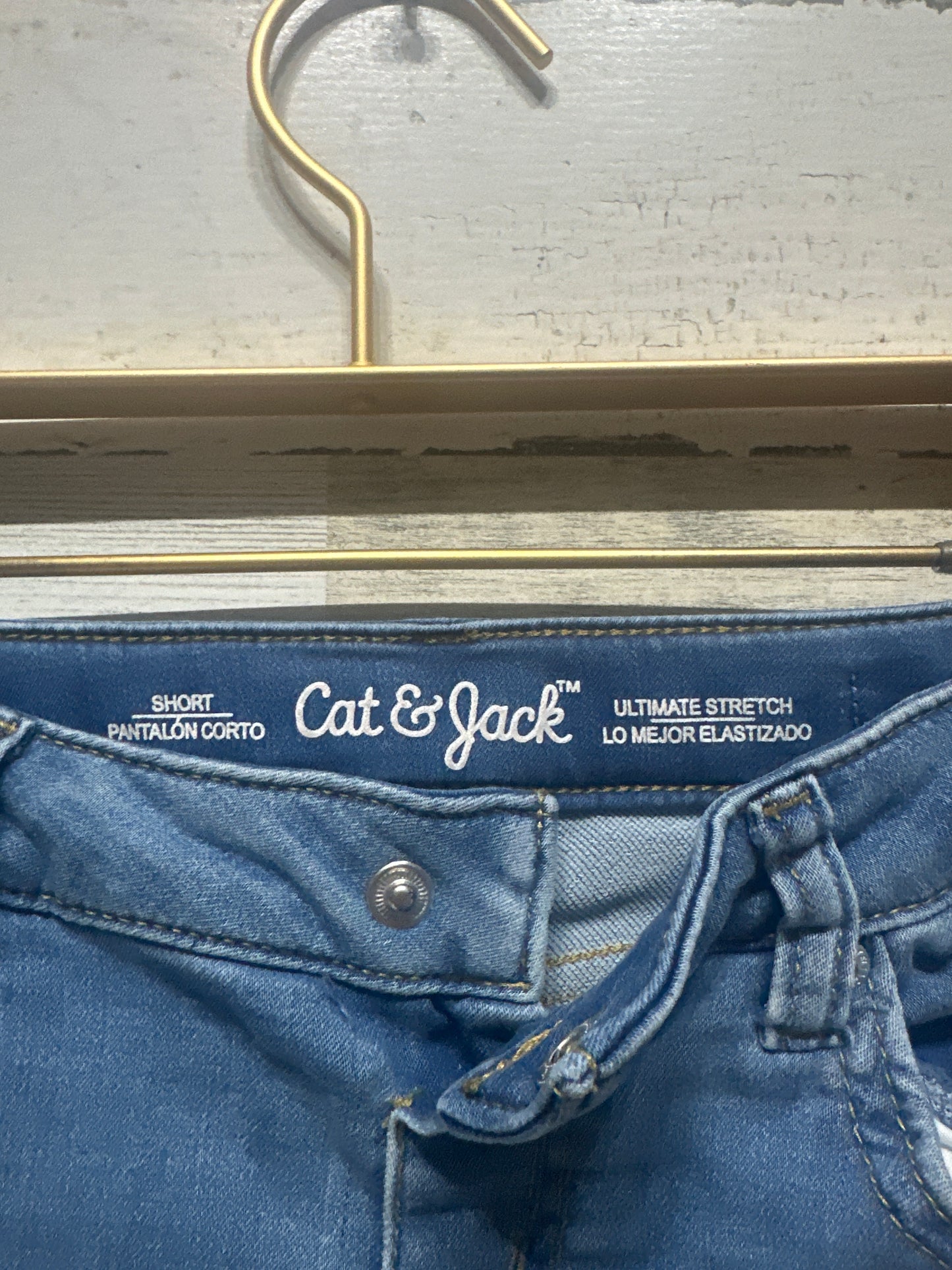 Girls Size 7/8 Medium Cat and Jack Adjustable Waist Shorts - Good Used Condition