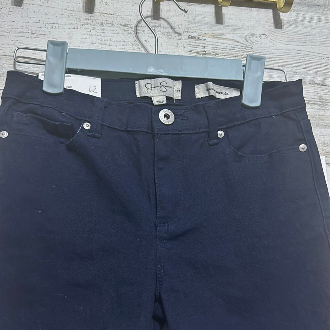 Girls Size 12 Jessica Simpson navy bermuda shorts - new with tags
