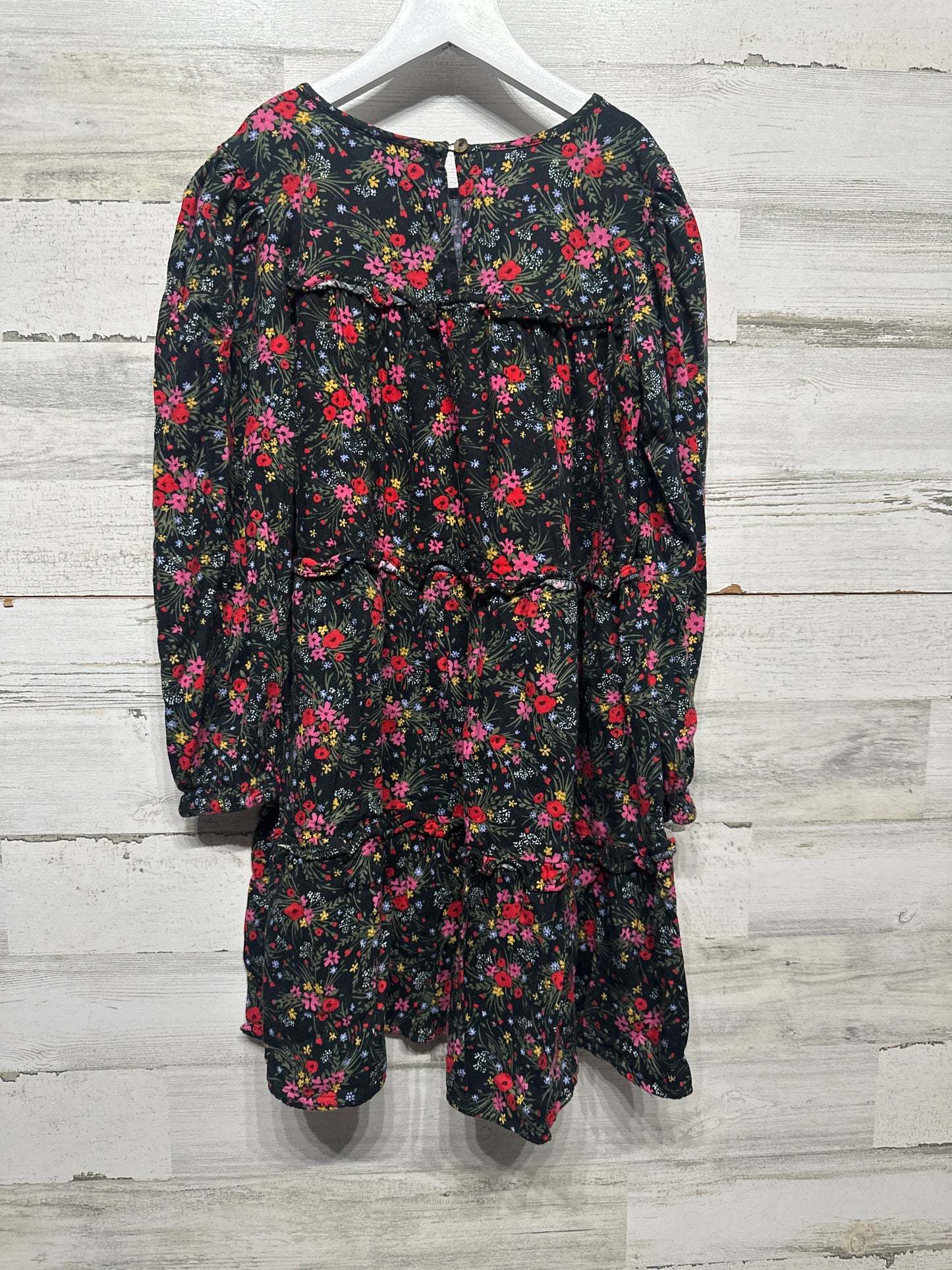 Size 10-12 Large Cat and Jack Long Sleeve Floral Dress - Very Good Used Condition