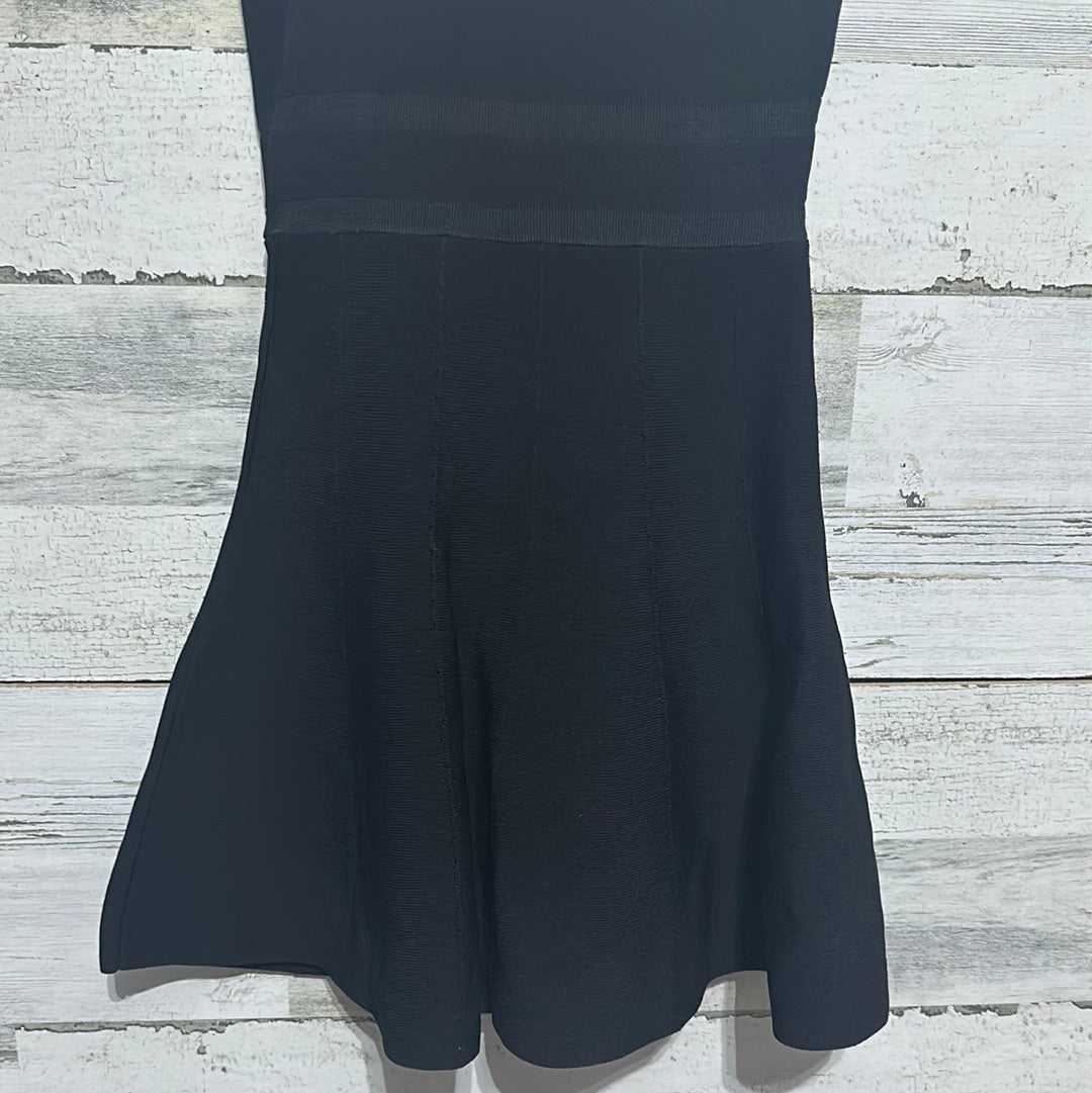 Girls Size 10 Nev and Lizzie black shoulder tie dress - good used condition