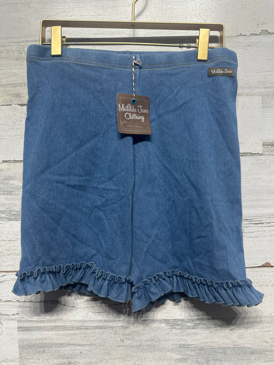 Size 16 Matilda Jane Ruffle Denim Look Shorts  - New With Tags