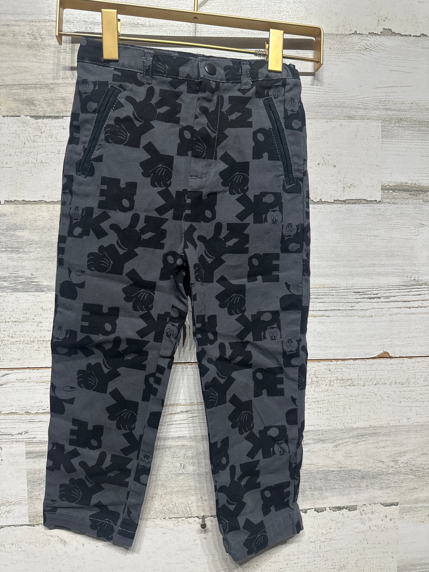 Boys Size 4 Disney Mickey Mouse Pants - Very Good Used Condition