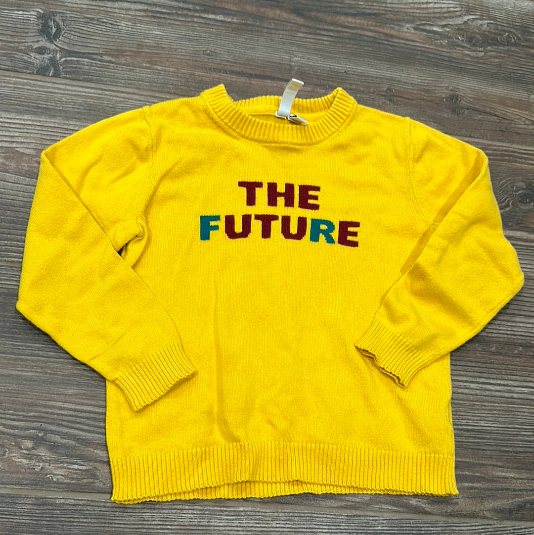 Girls Preowned Size 5 Janie and Jack The Future Yellow Sweater - Good Used Condition