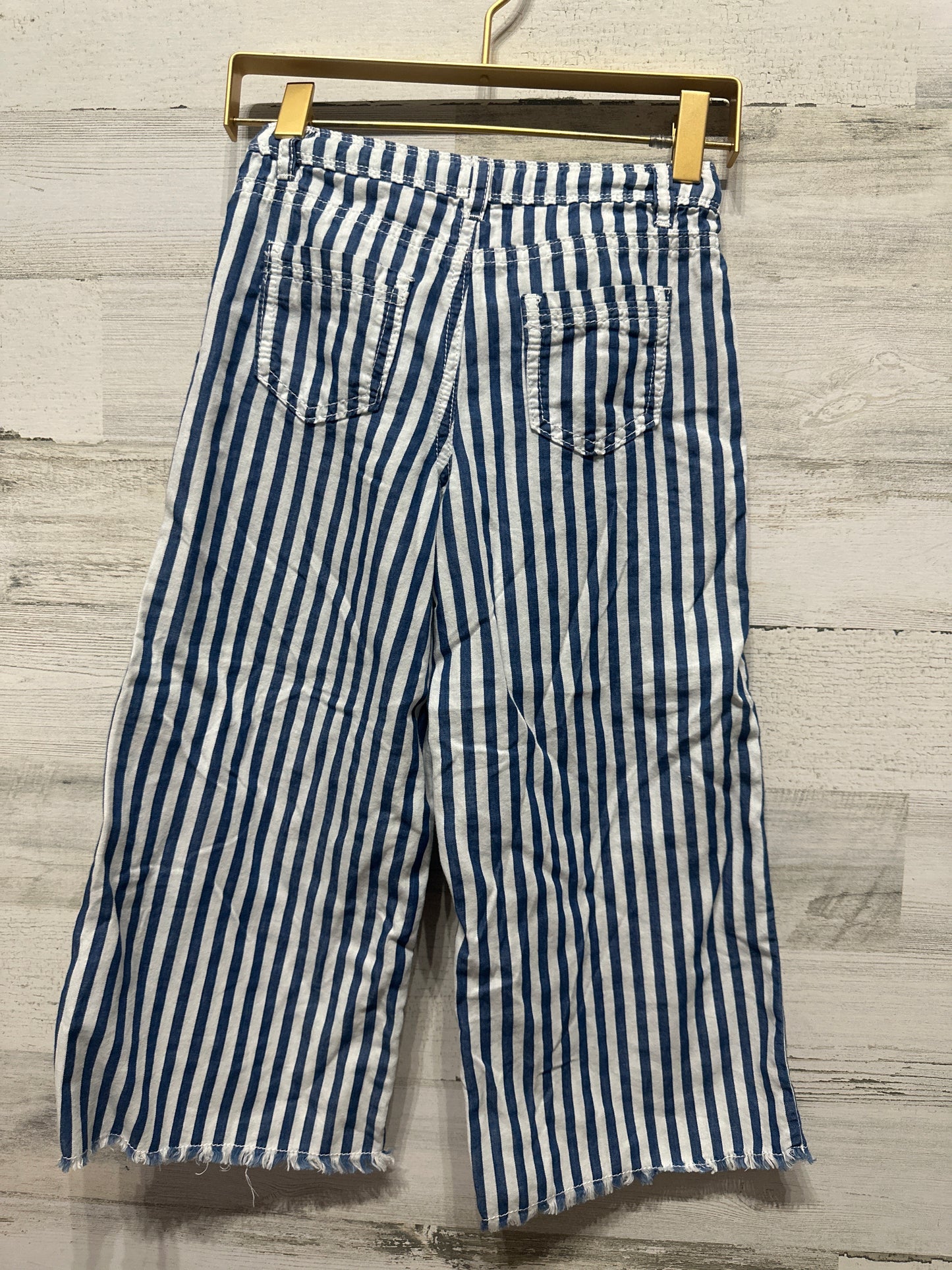 Girls Size 6 GB Girls Striped Wide Leg Pants - Very Good Used Condition