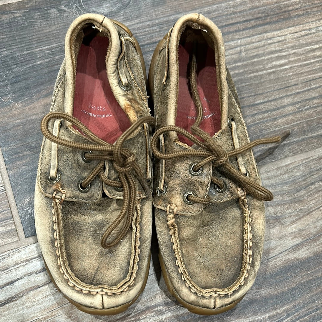 Boys Size 12.5 (Little Kid) Twisted X Youth Casual Driving Moc Shoes - Play Condition