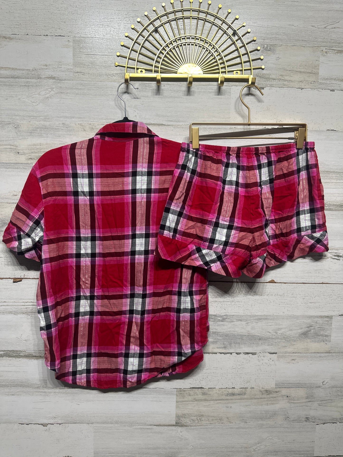 Women's Size XS Victoria's Secret Plaid Pajama Set (2 Pieces) - Very Good Used Condition