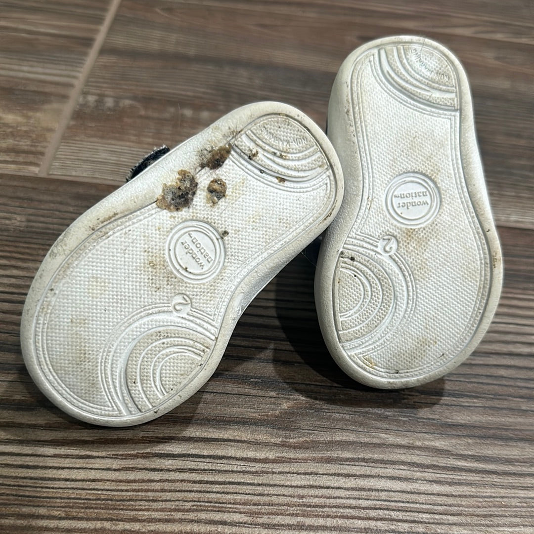 Girls Size 2 (Infant) Wonder Nation Polka Dot Shoes - Good Used Condition