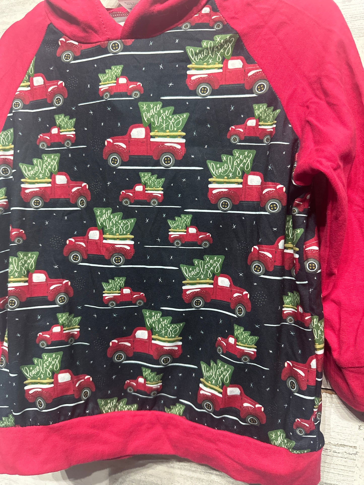 Boys Size 3t Holiday Little Red Truck Outfit Set - Very Good Used Condition