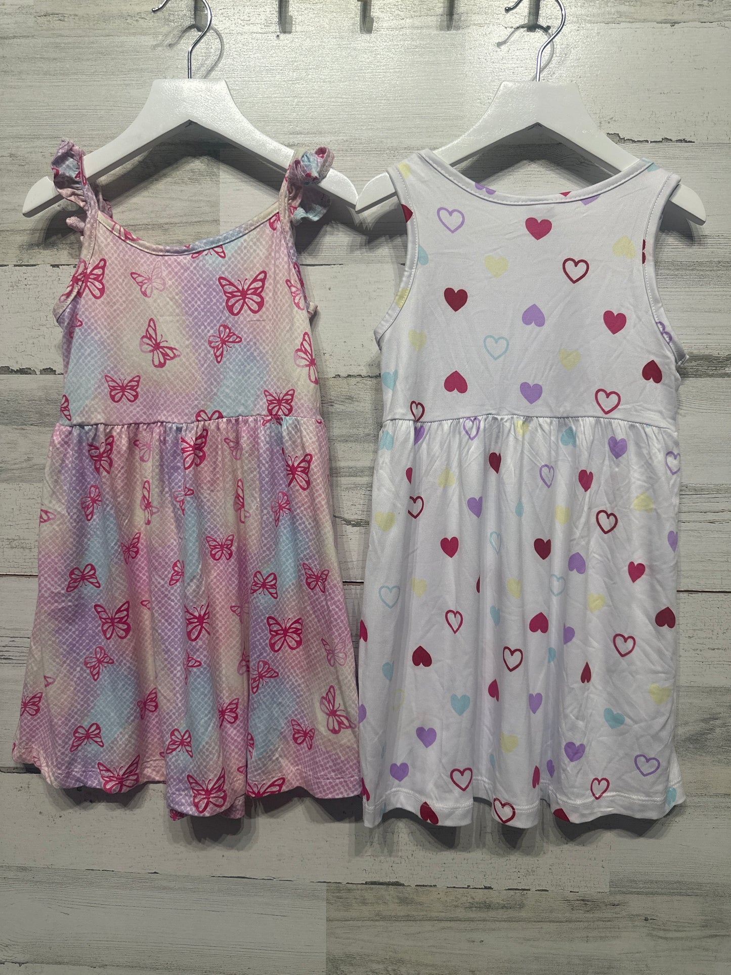 Girls Preowned Size 5 Member’s Mark Dress Lot (2 pieces) - Play Condition**