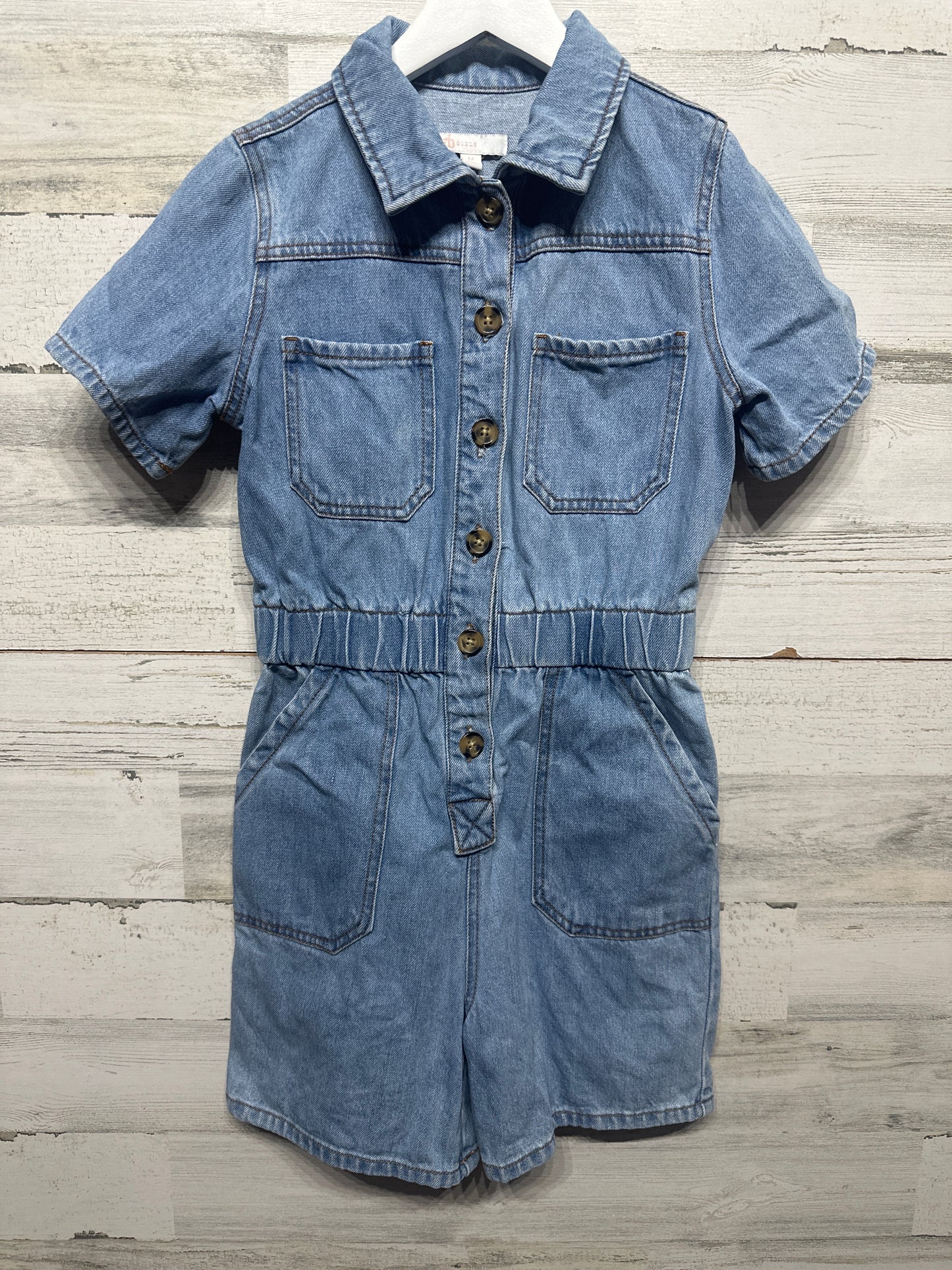 Size Medium GB Girls Denim Romper - Very Good Used Condition
