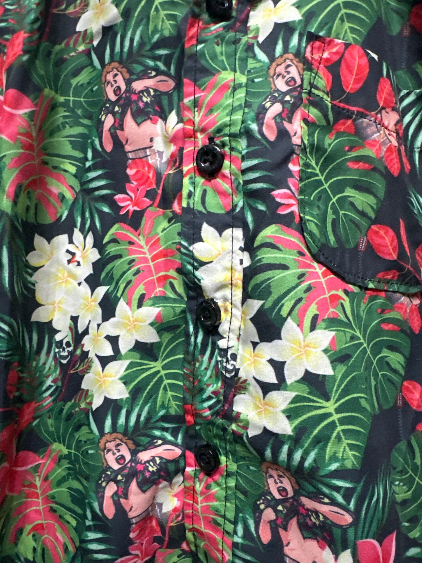 Boys Size 5 RSVLTS The Goonies Hawaiian Button Up Shirt - Very Good Used Condition