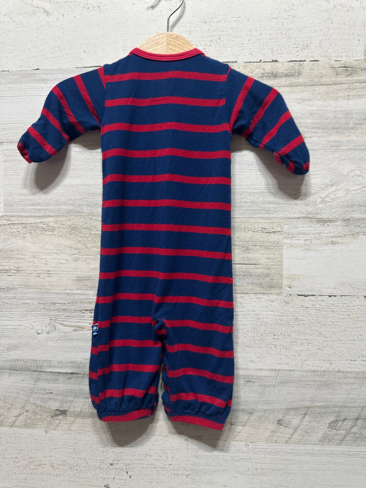 Newborn Kickee Pants Convertible Bamboo Coverall - Good Used Condition