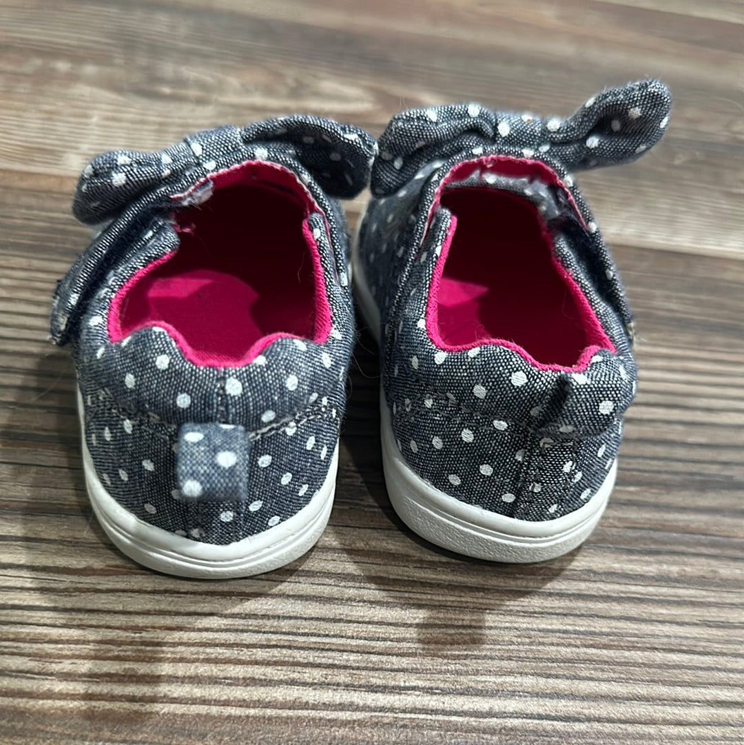 Girls Size 2 (Infant) Wonder Nation Polka Dot Shoes - Good Used Condition