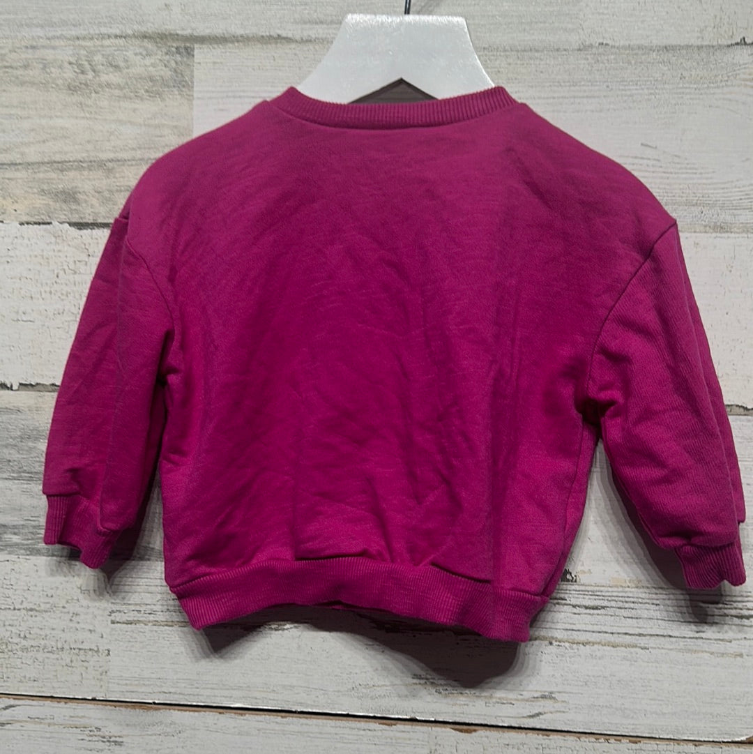 Girls Size 12m Jessica Simpson Pink Sweatshirt - Good Used Condition