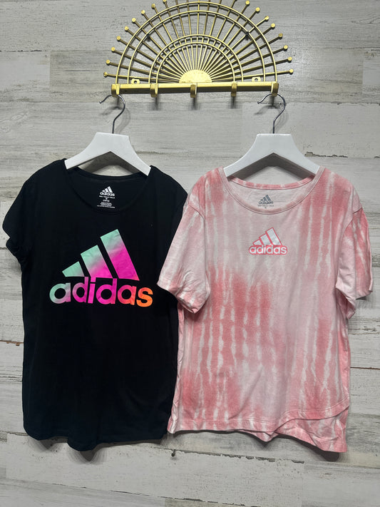 Size 10/12 Medium Adidas Shirt Lot (2 Pieces) - Very Good Used Condition