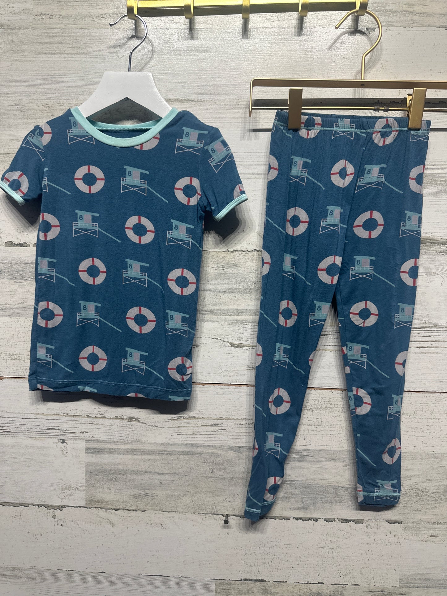 Size 4t Kickee Pants Bamboo Pajama Lot (4 Pieces) - Good Used Condition*