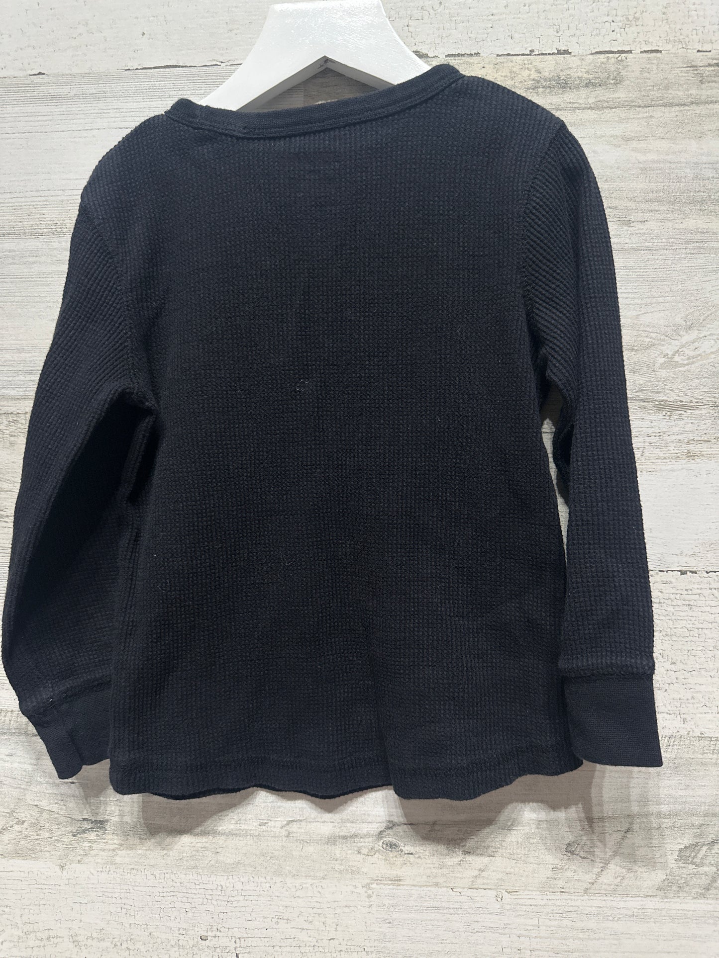 Boys Size 5t Okie Dokie Black Thermal Shirt - Very Good Used Condition