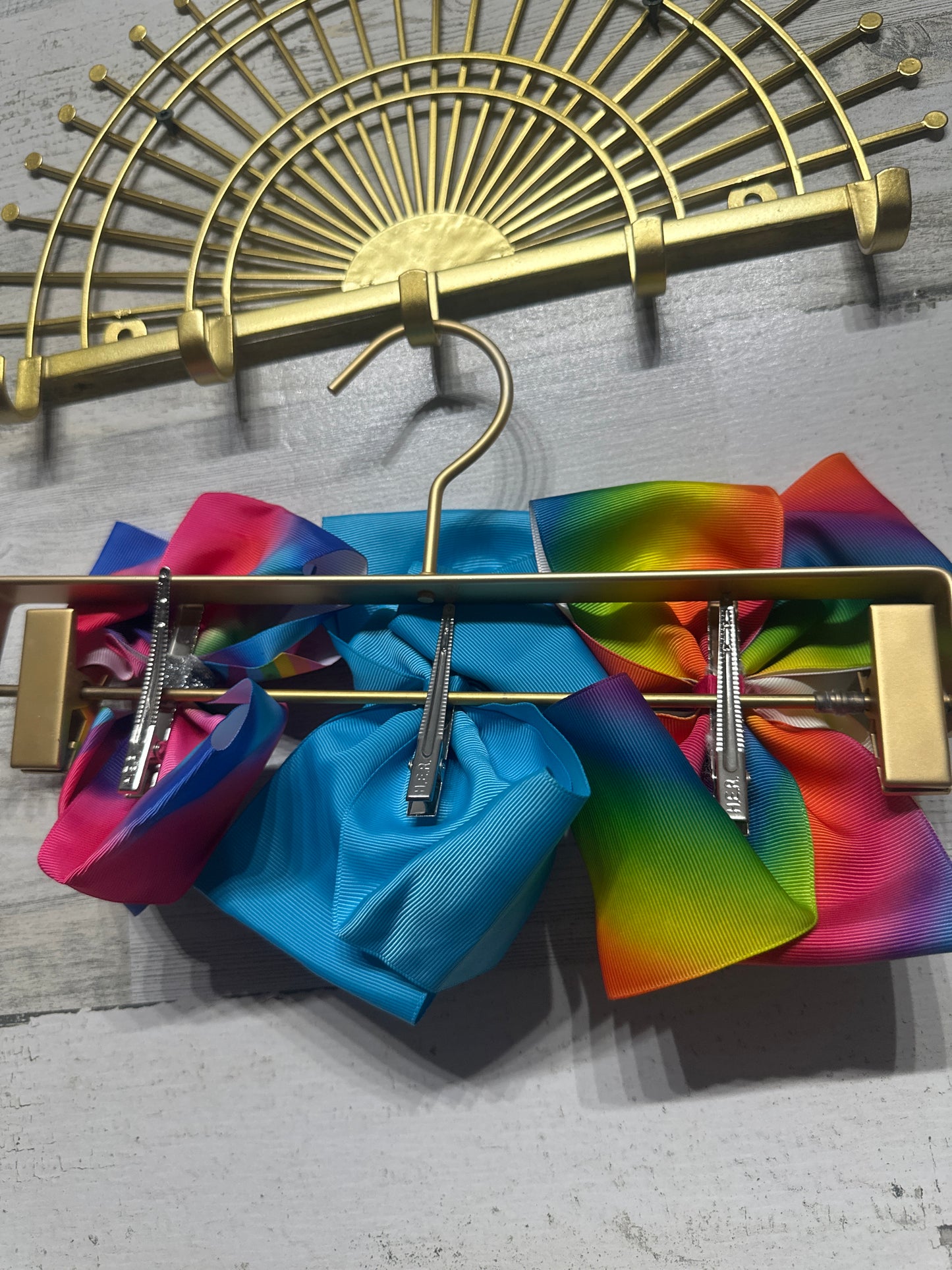 Jo Jo Siwa Hair Bow Lot on Alligator Clips (Set of 3) - Good Used Condition