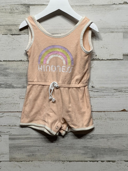 Girls Size 2t Grayson Mini Terry Kindness Romper - Good Used Condition