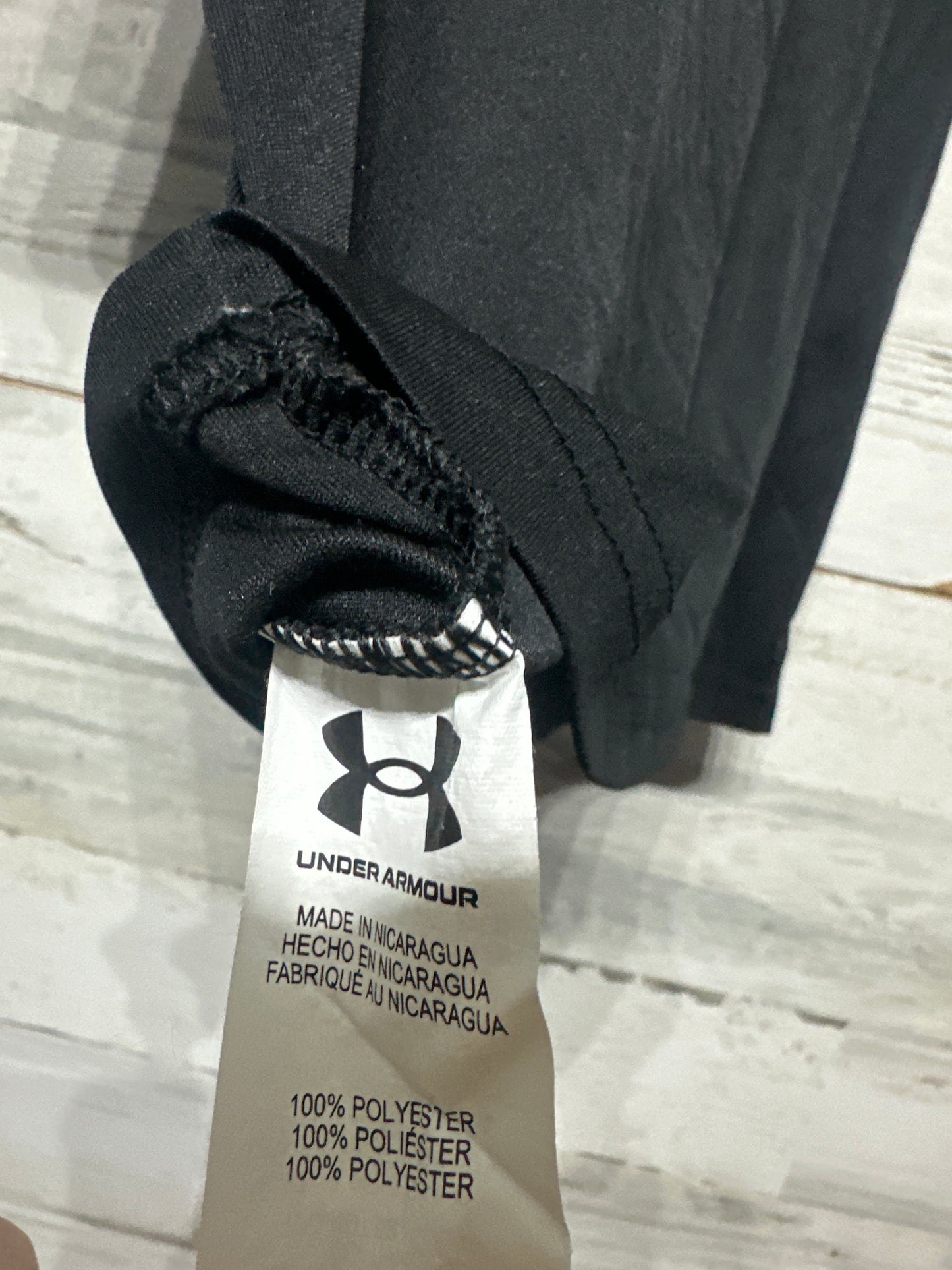 Boys Size 6 Under Armour Black Shirt - Good Used Condition