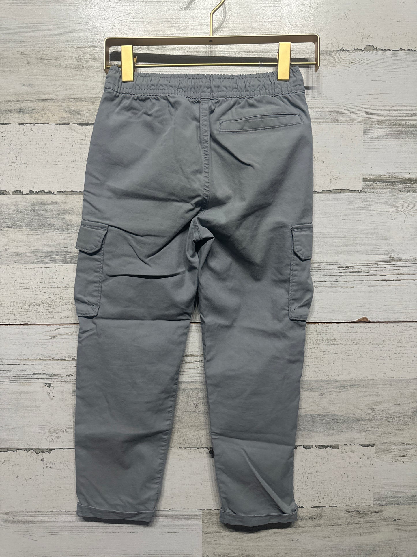 Boys Size 6-7 (Small) Old Navy Tech Taper Quick Dry Grey Pants - Play Condition*