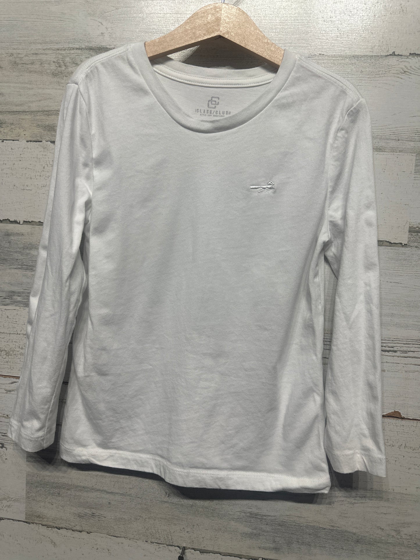 Size 6 Class Club Long Sleeve White Shirt - Good Used Condition
